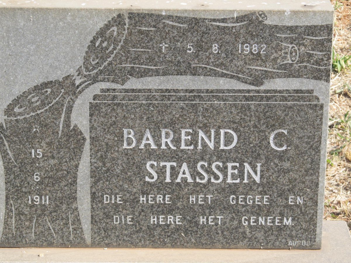 STASSEN Barend C. 1911-1982