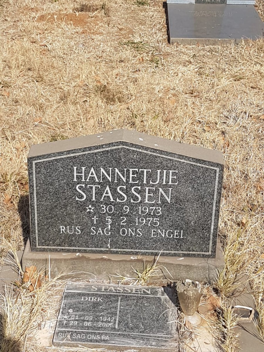 STASSEN Dirk 1942-2006 :: STASSEN Hannetjie 1973-1975 