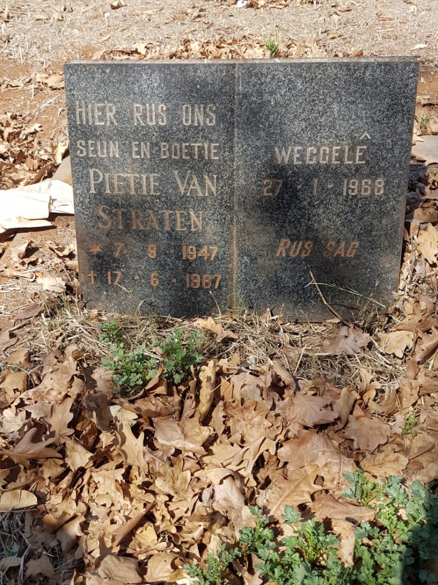 STRATEN Pietie, van 1947-1967