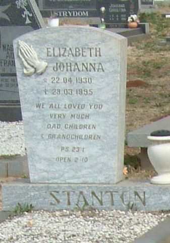 STANTON Elizabeth Johanna 1930-1995