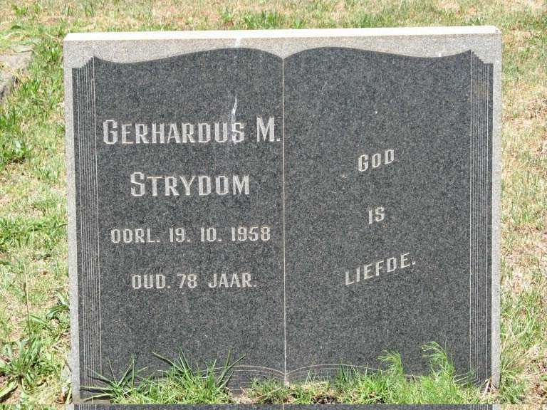 STRYDOM Gerhardus M. -1958