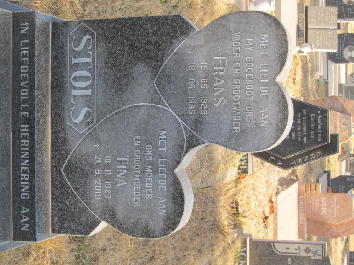STOLS Frans 1929-1995 &amp; Tina 1927-2019