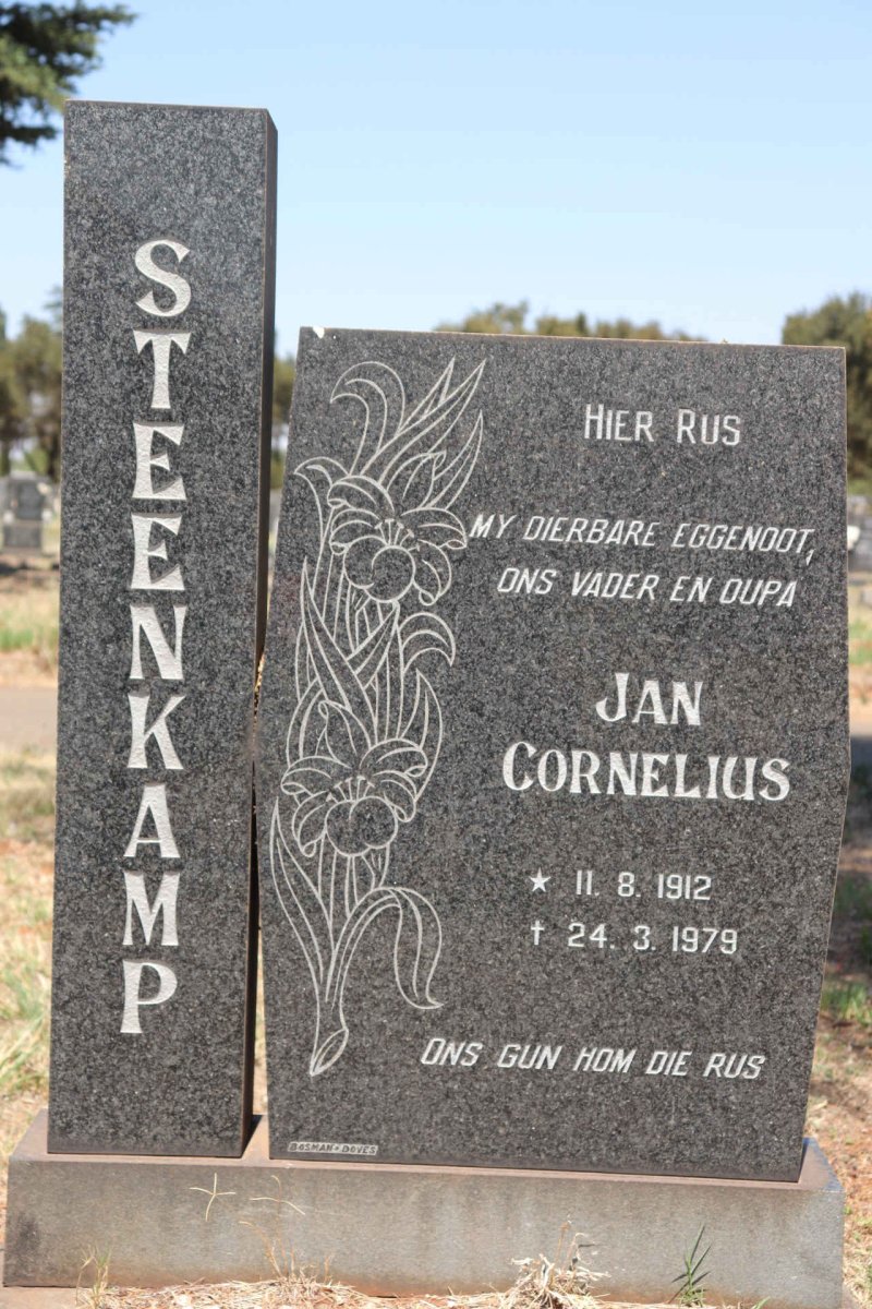 STEENKAMP Jan Cornelius 1912-1979