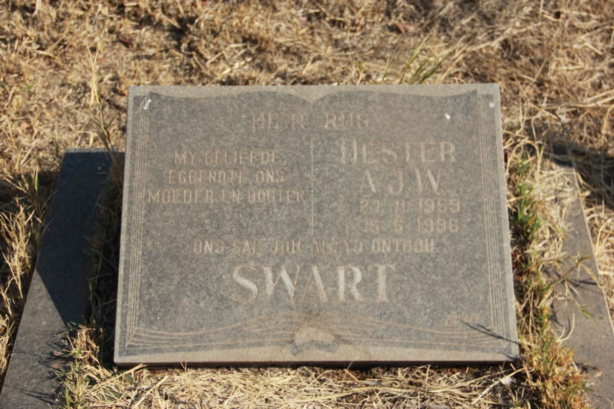 SWART Hester A.J.W. 1959-1996