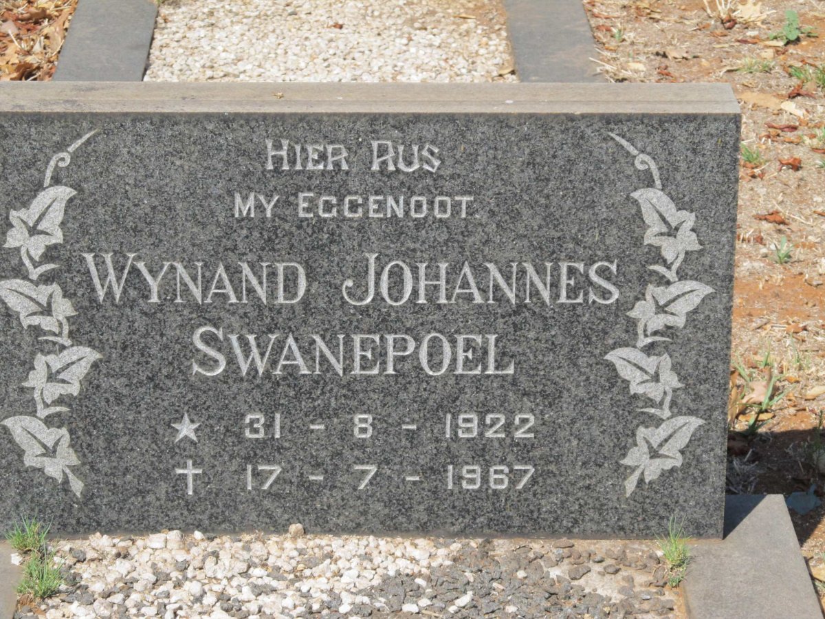 SWANEPOEL Wynand Johannes 1922-1967