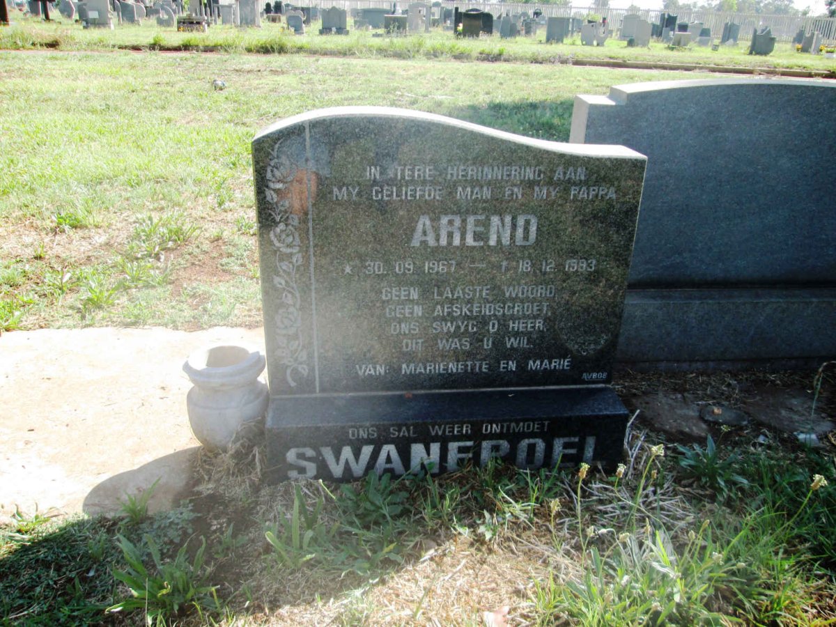 SWANEPOEL Arend 1967-1993