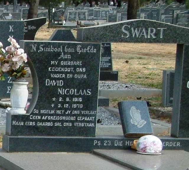 SWART David Nicolaas 1916-1979