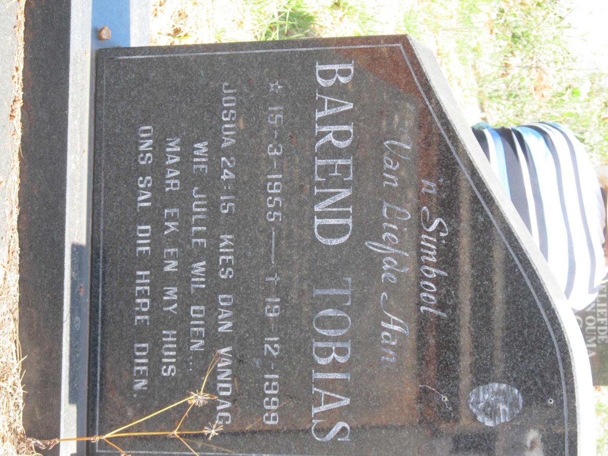 TOBIAS Barend 1955-1999