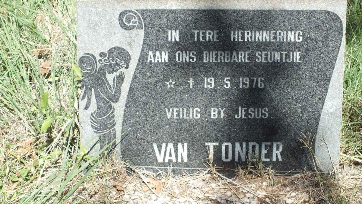 TONDER Seuntjie, van 1976-1976