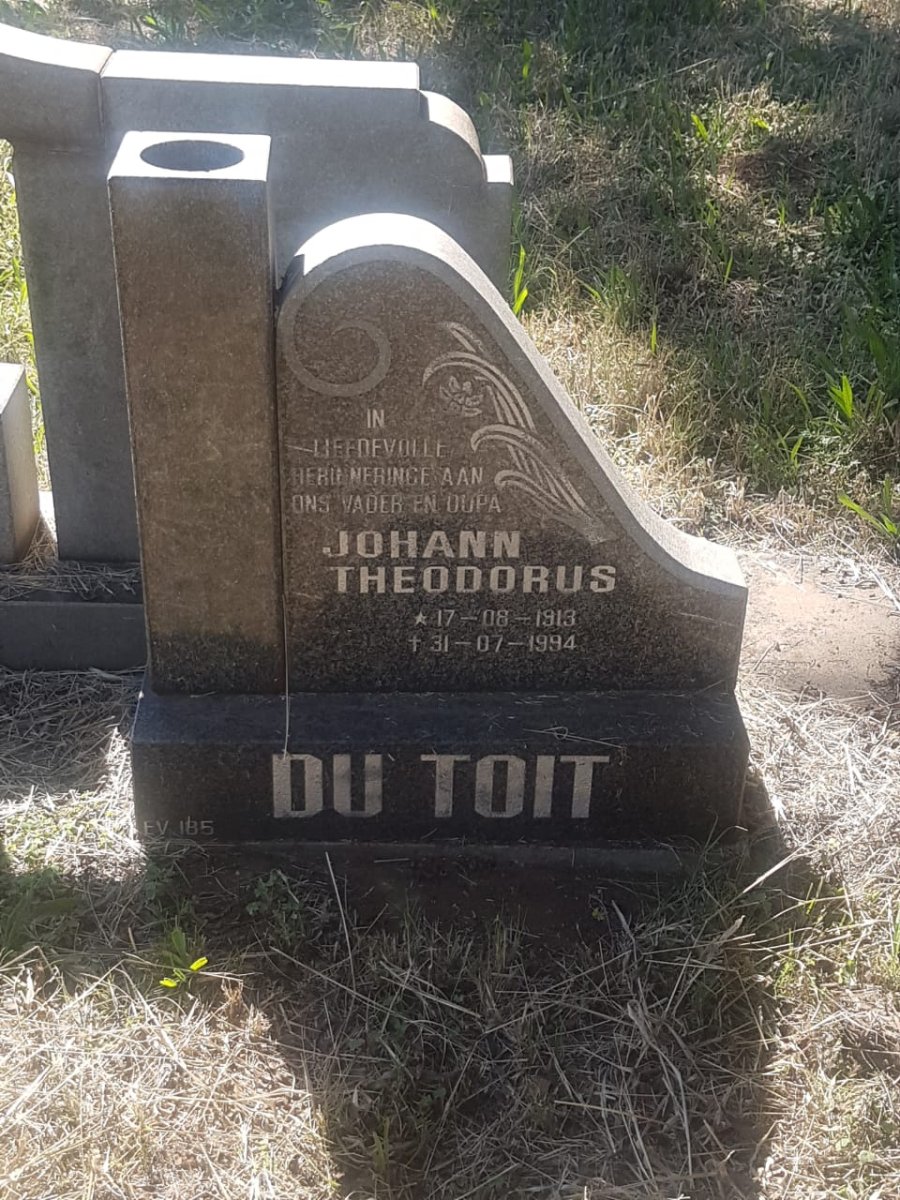 TOIT Johann Theodorus, du 1913-1994