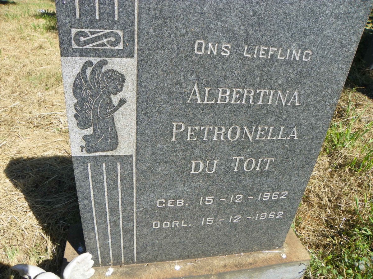 TOIT Albertina Petronella, du 1962-1962