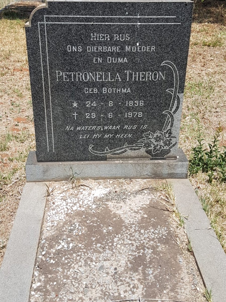 THERON Petronella nee BOTHMA 1896-1978