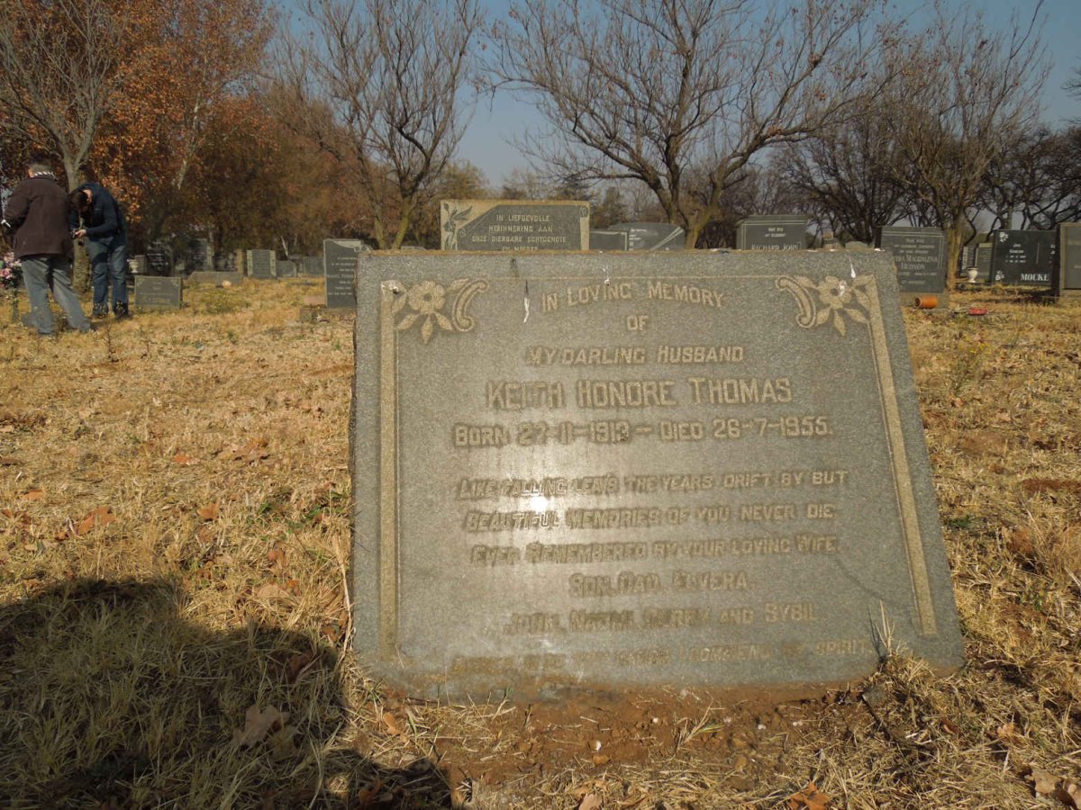 THOMAS Keith Honore 1913-1955