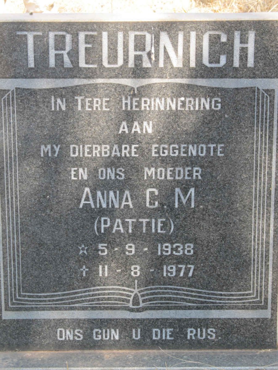 TREURNICH Anna C.M. 1938-1977