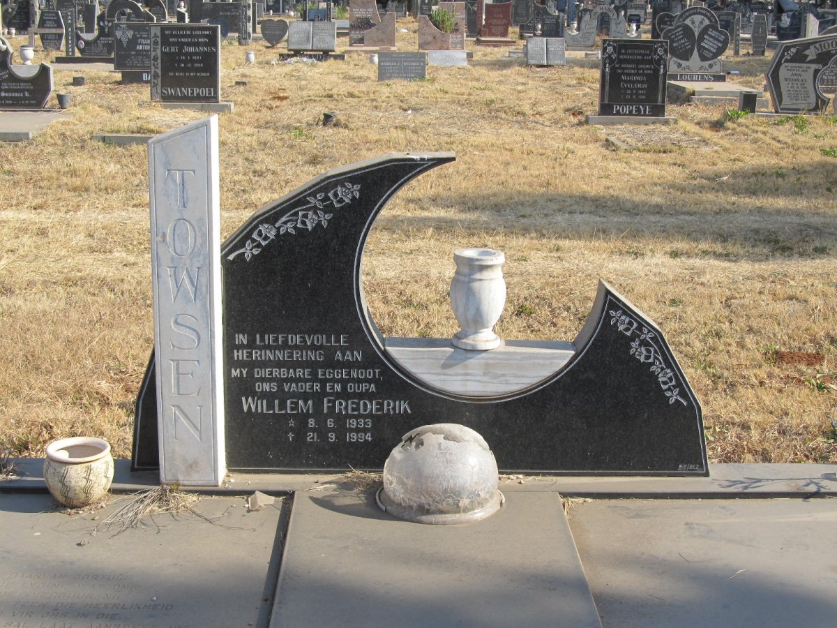 TOWSEN Willem Frederik 1933-1994
