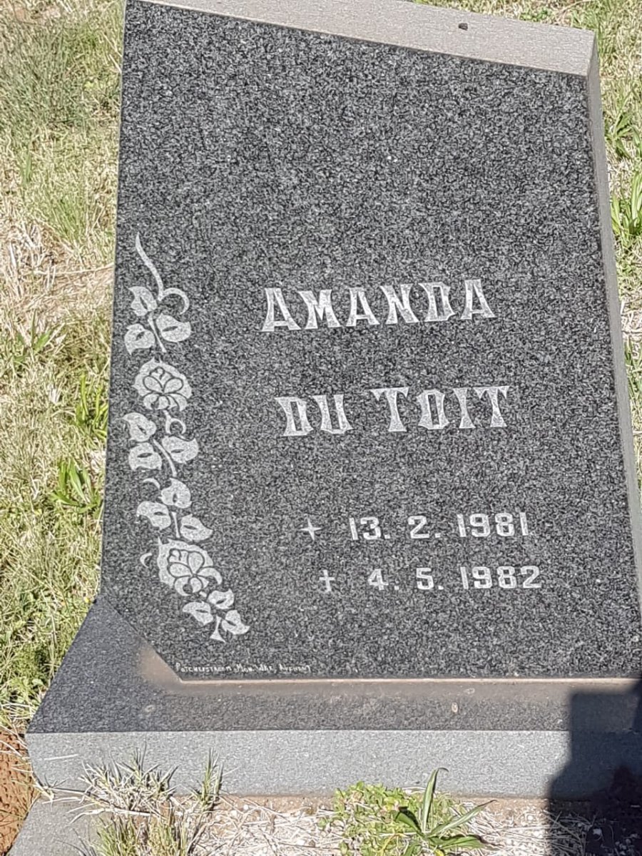 TOIT Amanda, du 1981-1982