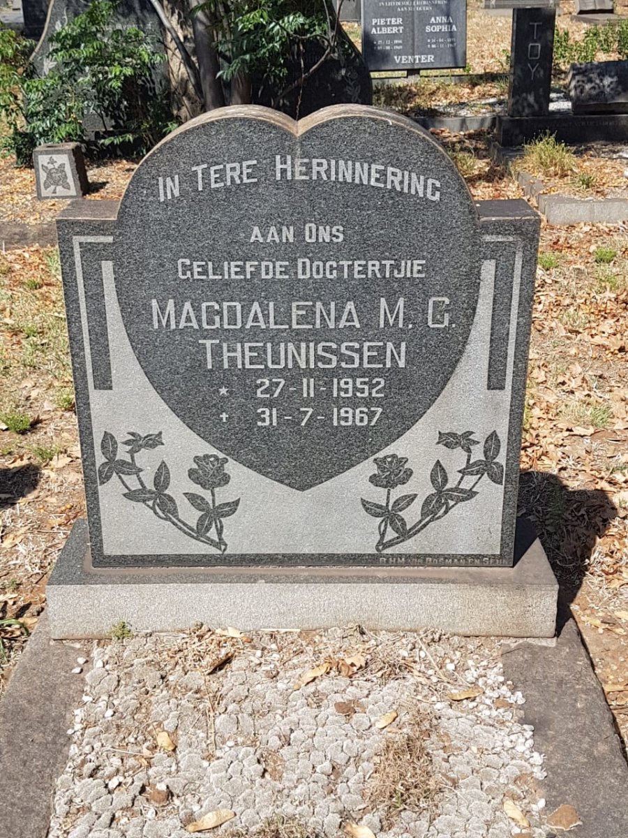 THEUNISSEN Magdalena M.G. 1952-1967