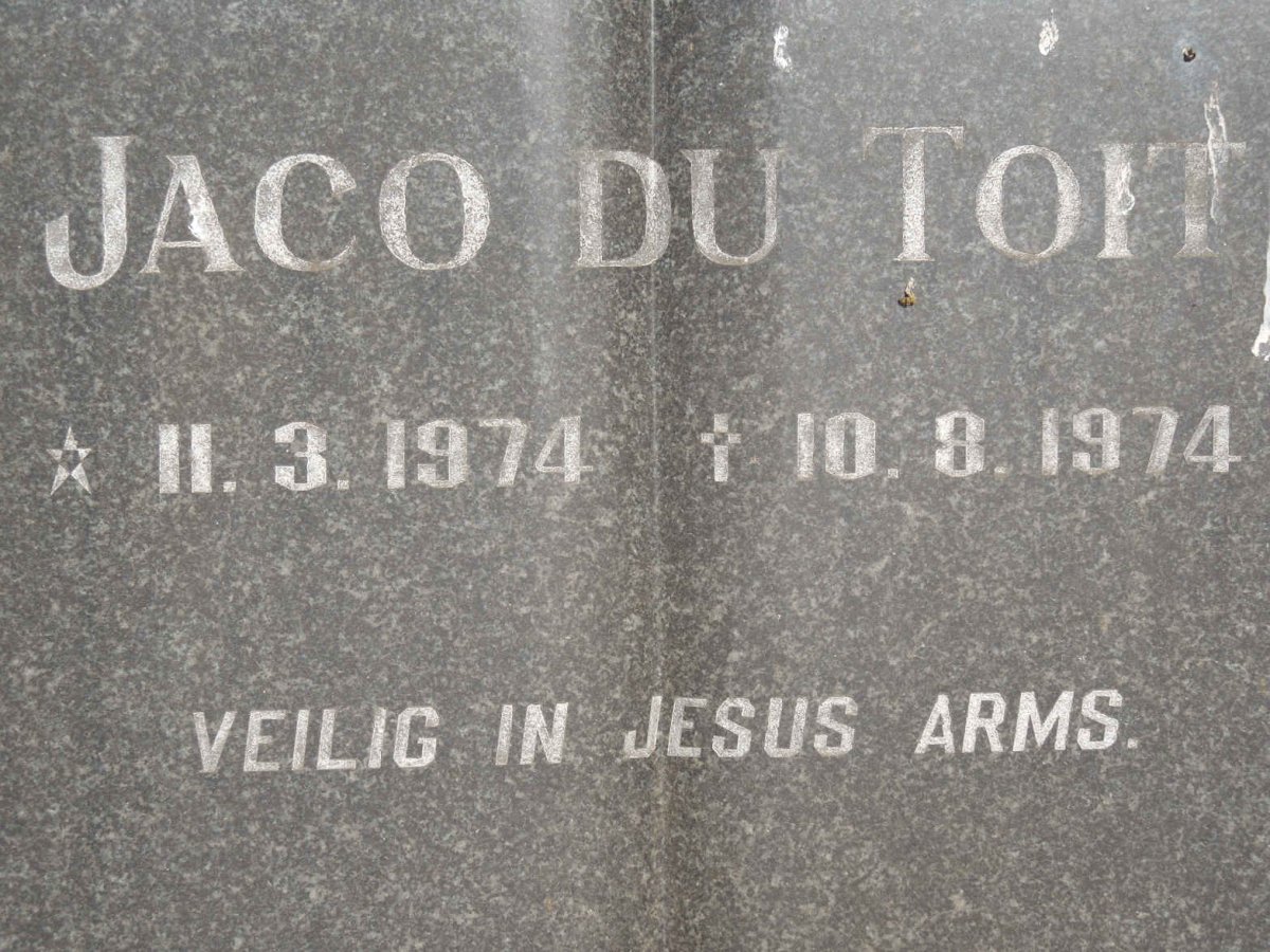 TOIT Jaco, du 1974-1974