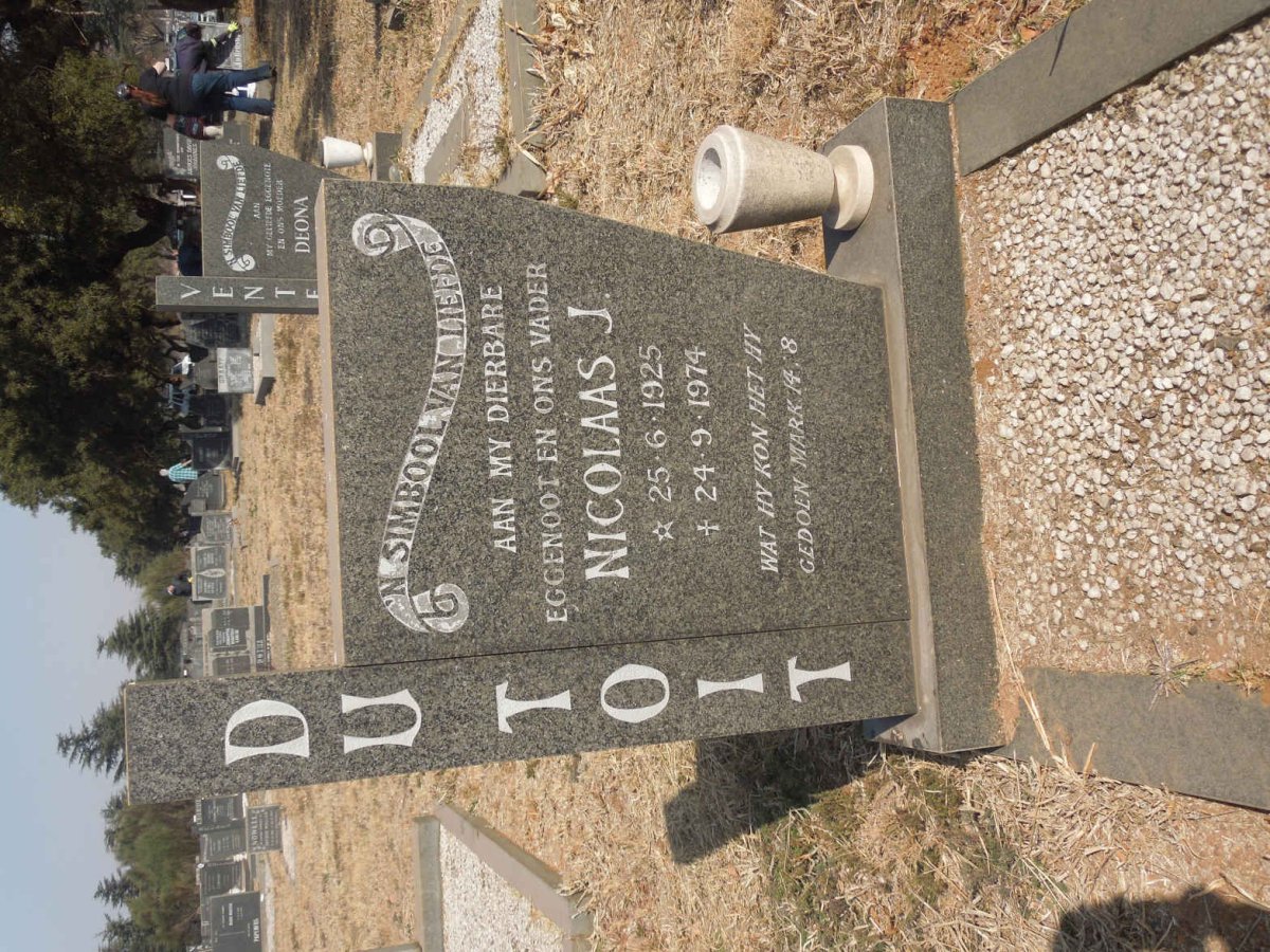 TOIT Nicolaas J., du 1925-1974