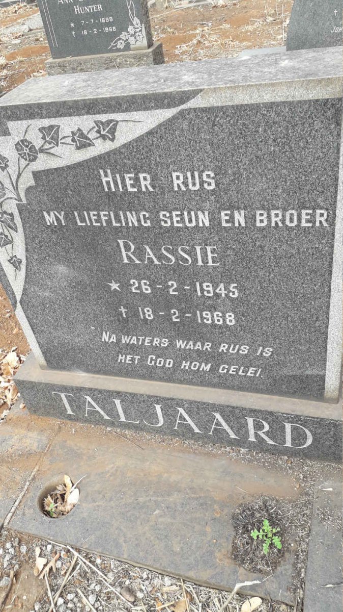 TALJAARD Rassie 1945-1968