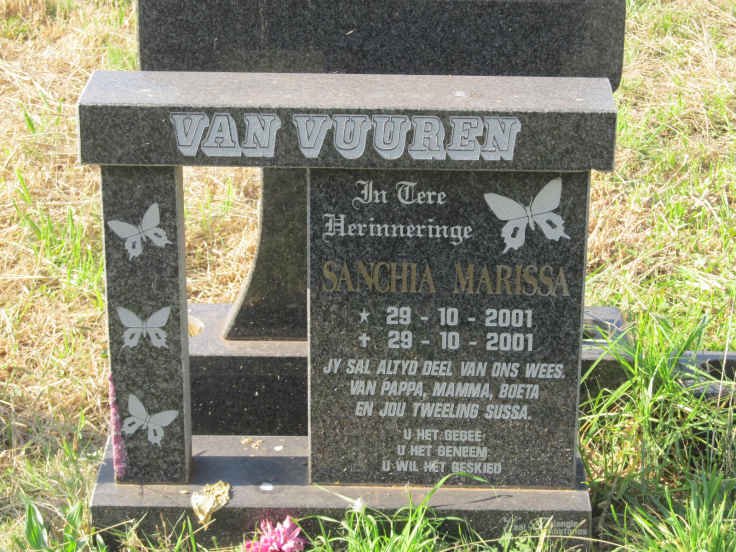 VUUREN Sanchia Marissa, van 2001-2001