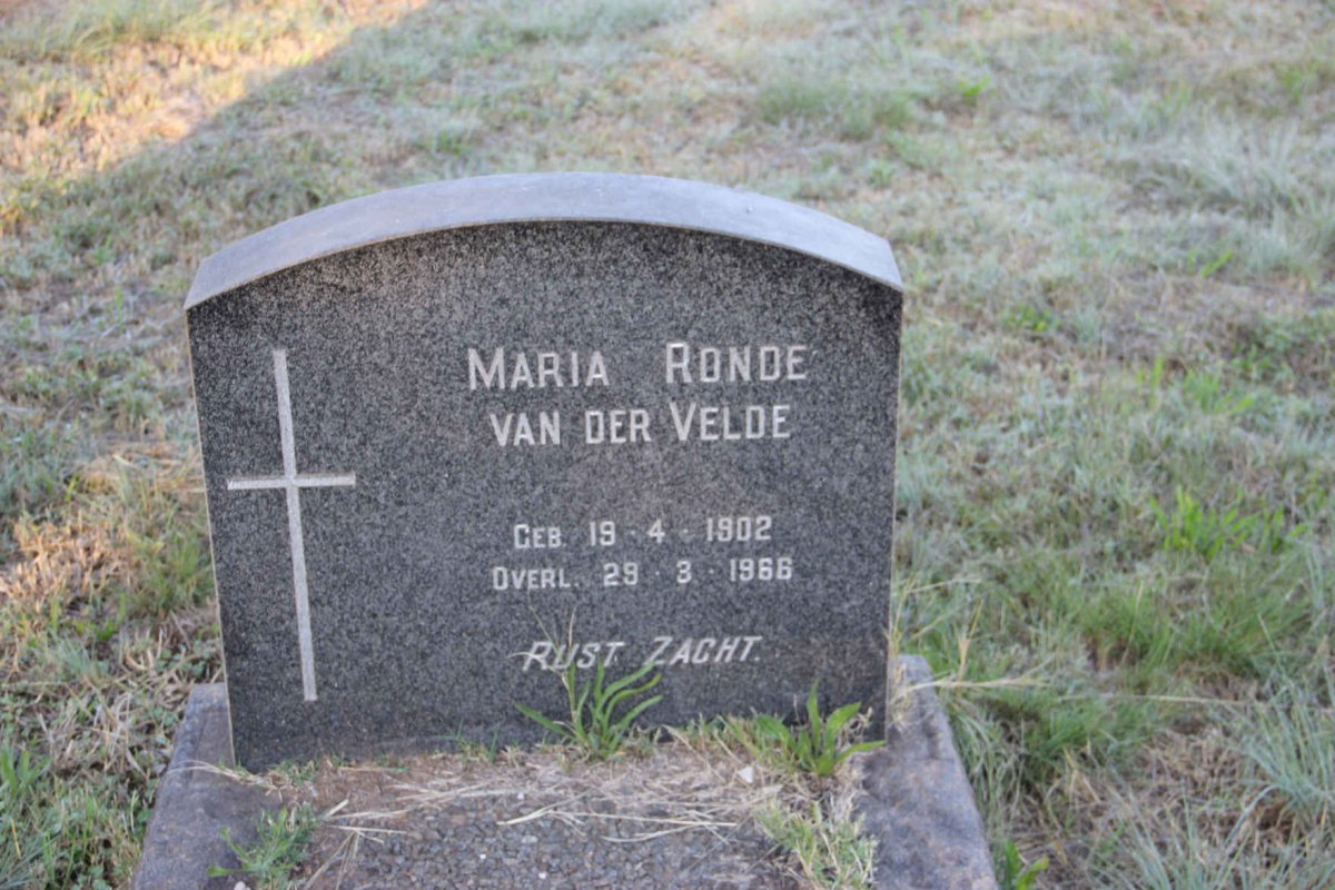 VELDE Maria Ronde, van der 1902-1966