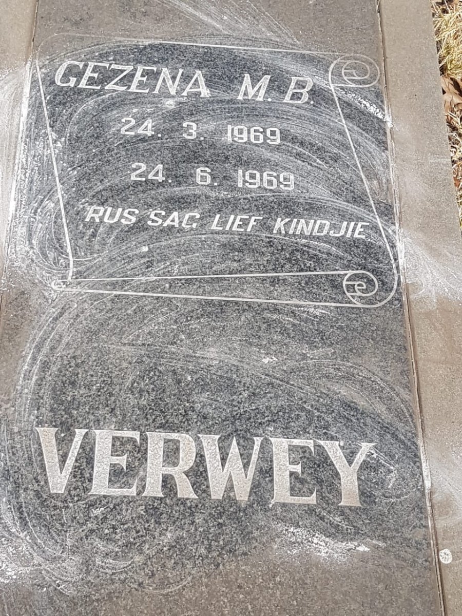 VERWEY Gezena M.B. 1969-1969