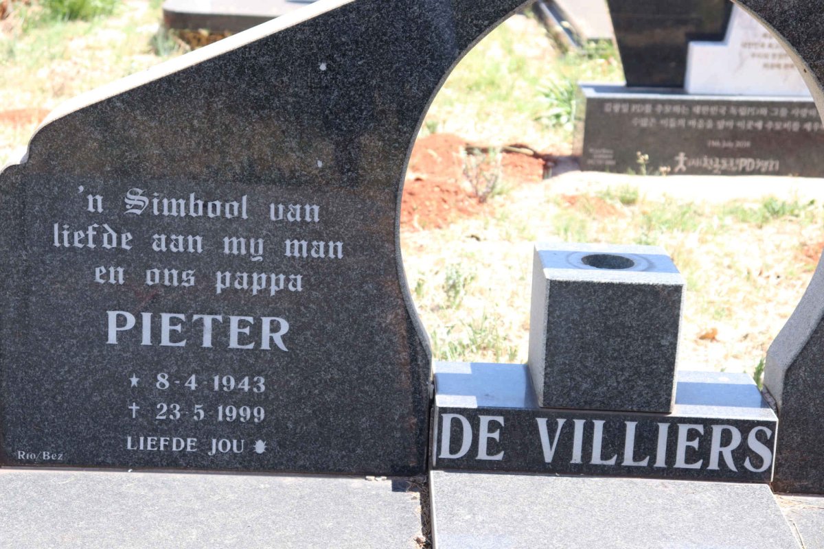 VILLIERS Pieter, de 1943-1999