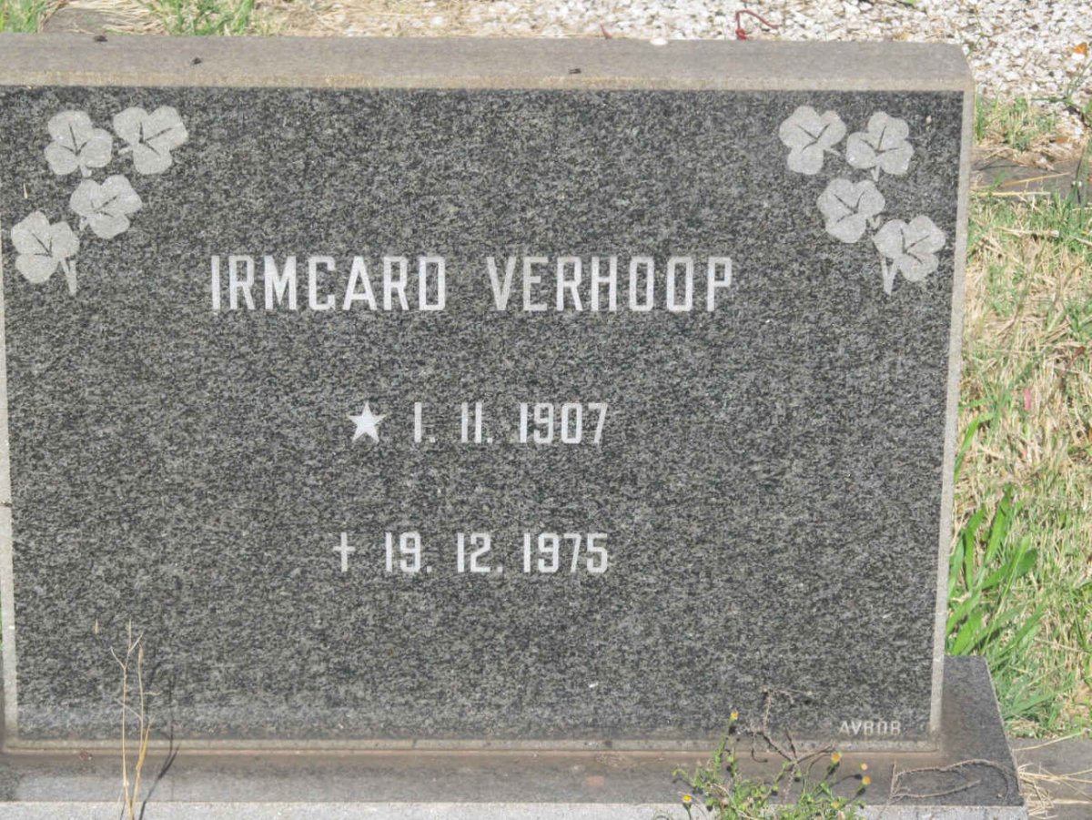 VERHOOP Irmgard 1907-1975