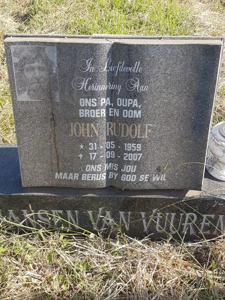 VUUREN John Rudolf, Jansen van 1959-2007