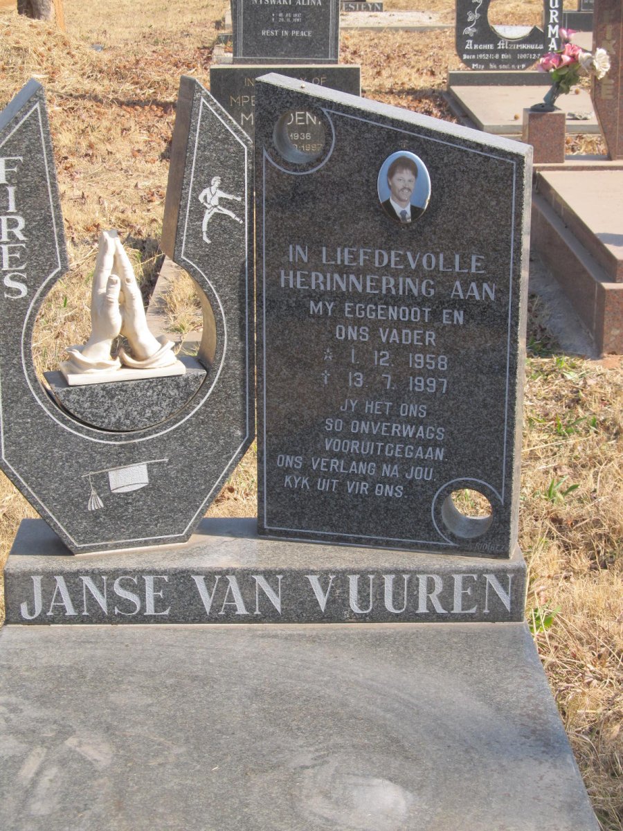 VUUREN Fires, Janse van 1958-1997