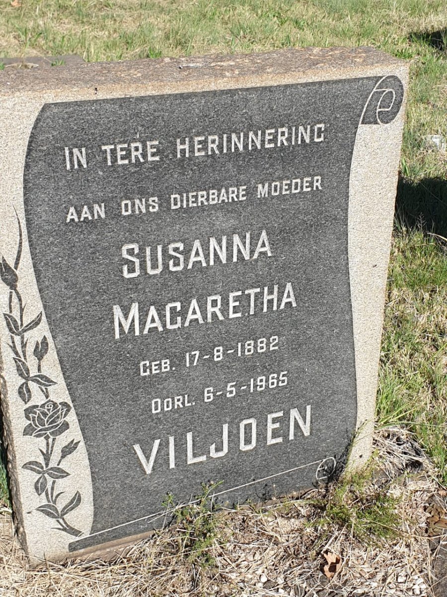 VILJOEN Susanna Magaretha 1882-1965