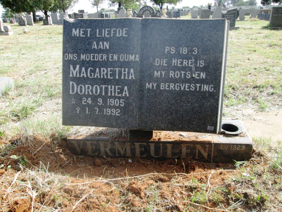 VERMEULEN Margaretha Dorothea 1905-1992