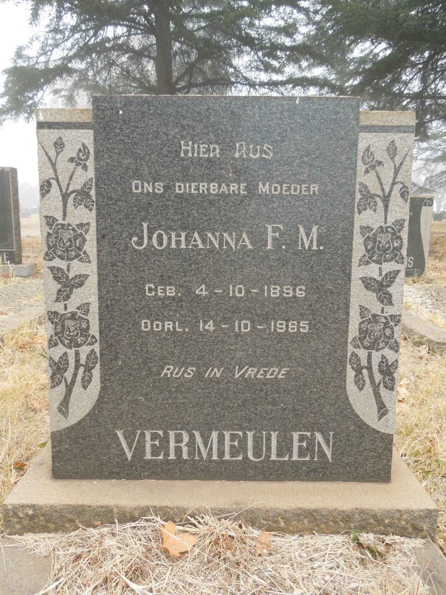 VERMEULEN Johanna F.M. 1896-1965