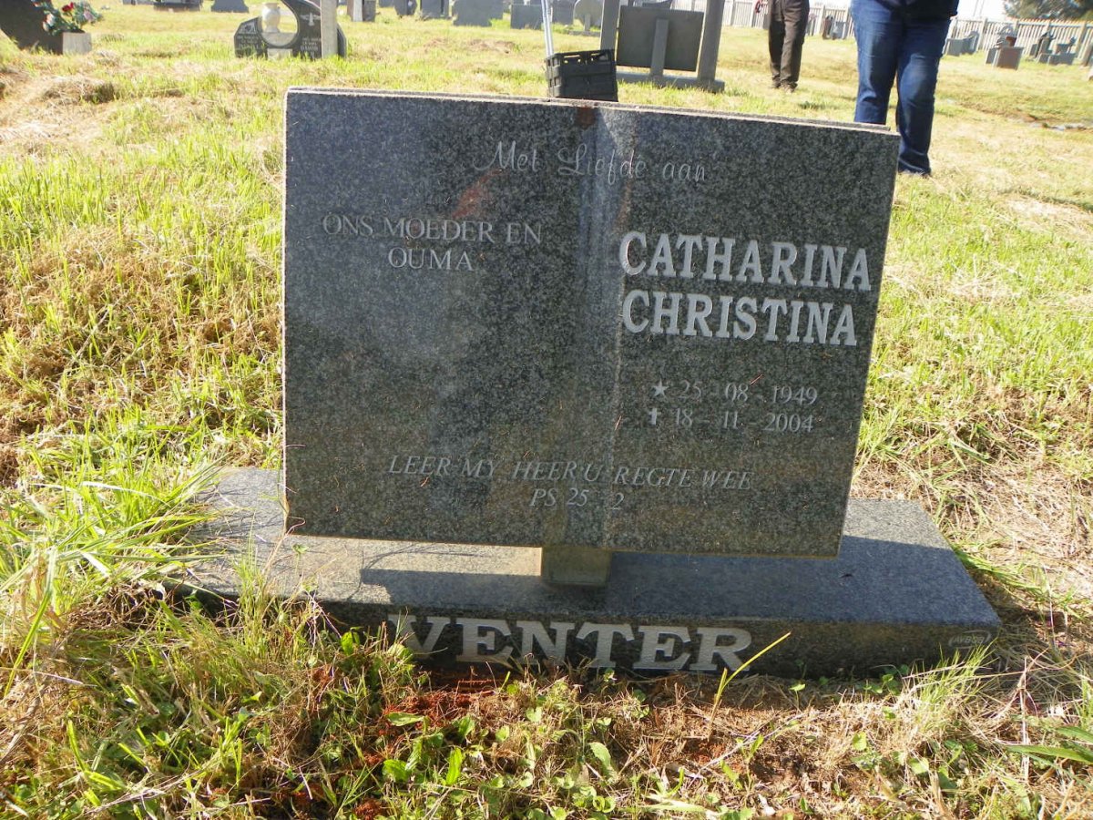 VENTER Catharina Christina 1949-2004