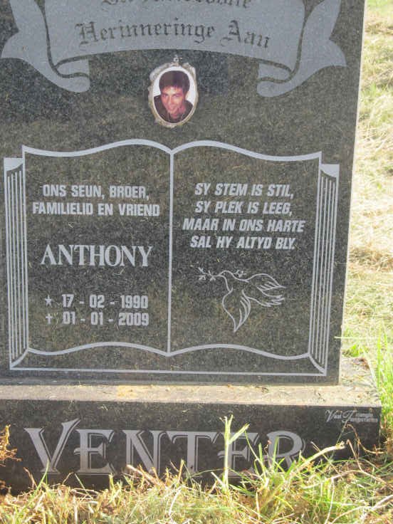 VENTER Anthony 1990-2009