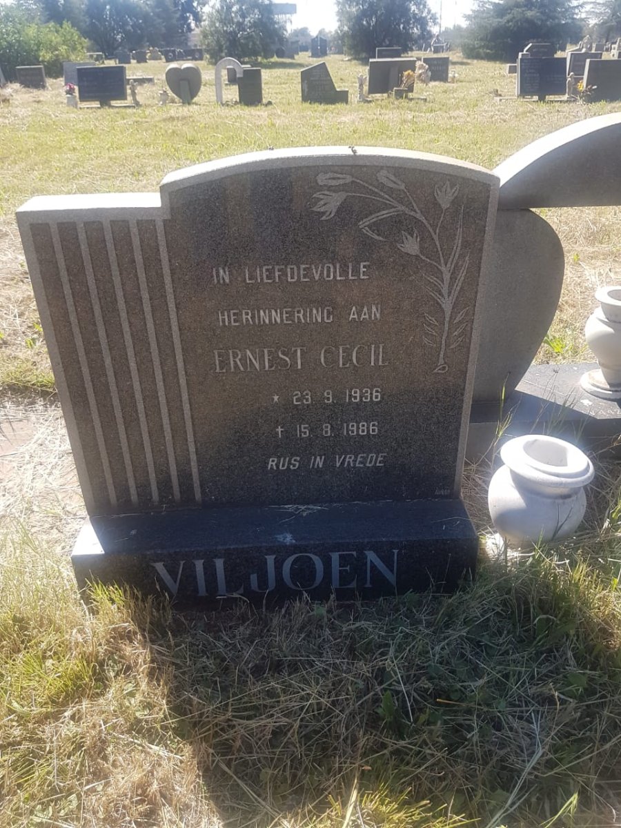 VILJOEN Ernest Cecil 1936-1986