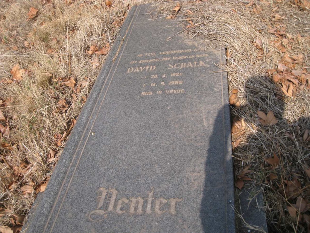 VENTER David Schalk 1920-198?
