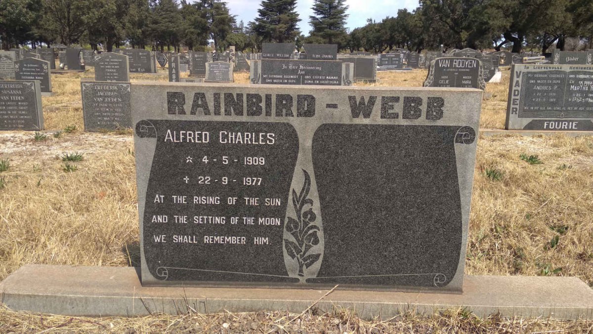 WEBB Alfred Charles, RAINBIRD 1909-1977