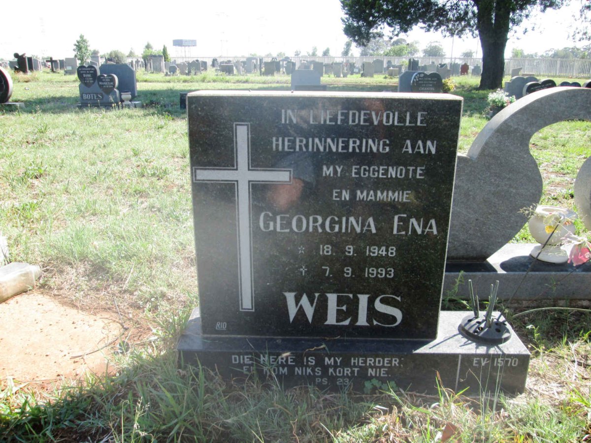 WEIS Georgina Ena 1948-1993