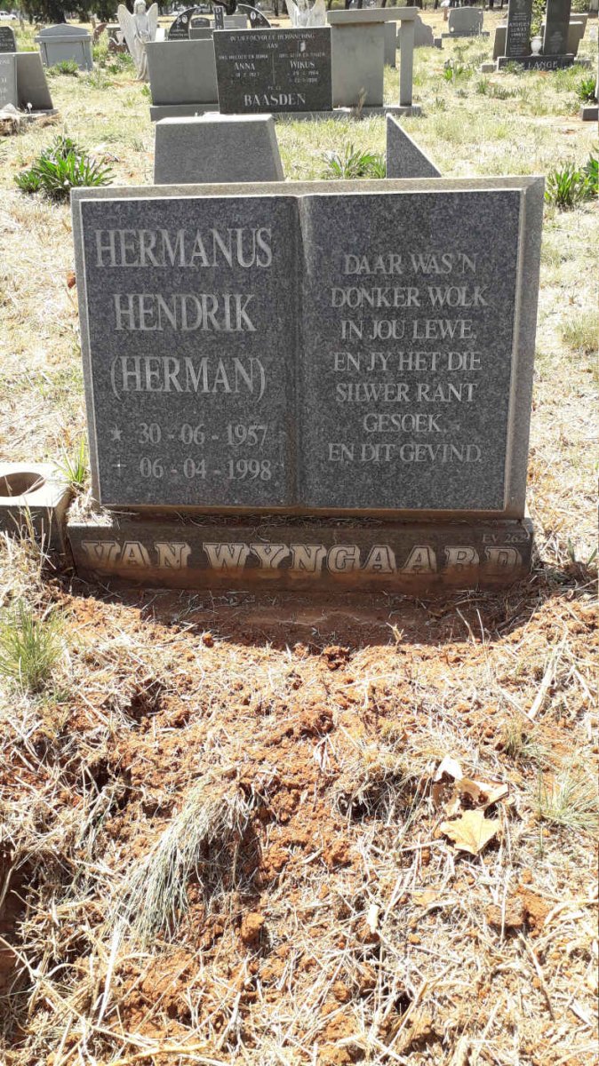 WYNGAARD Hermanus Hendrik, van 1957-1998