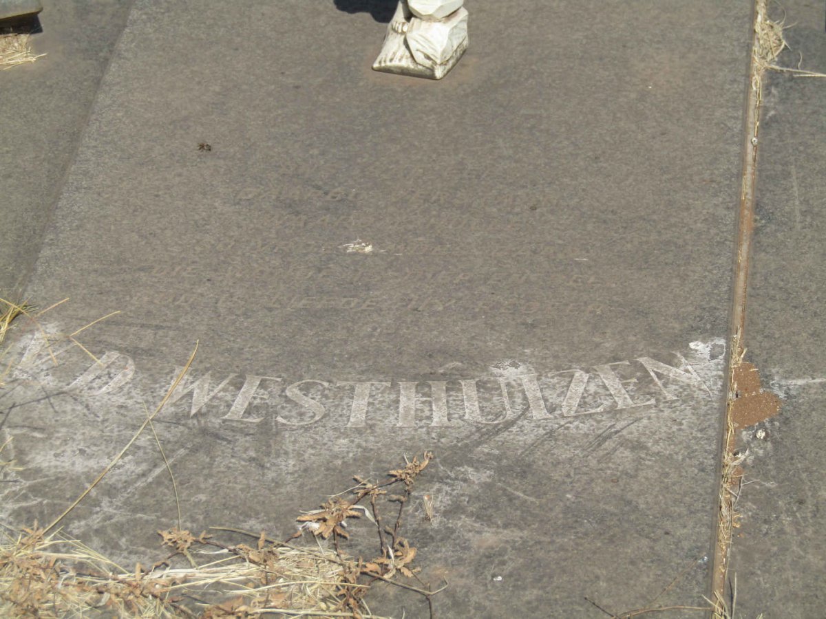 WESTHUIZEN Lavras, v.d. 1973-1973