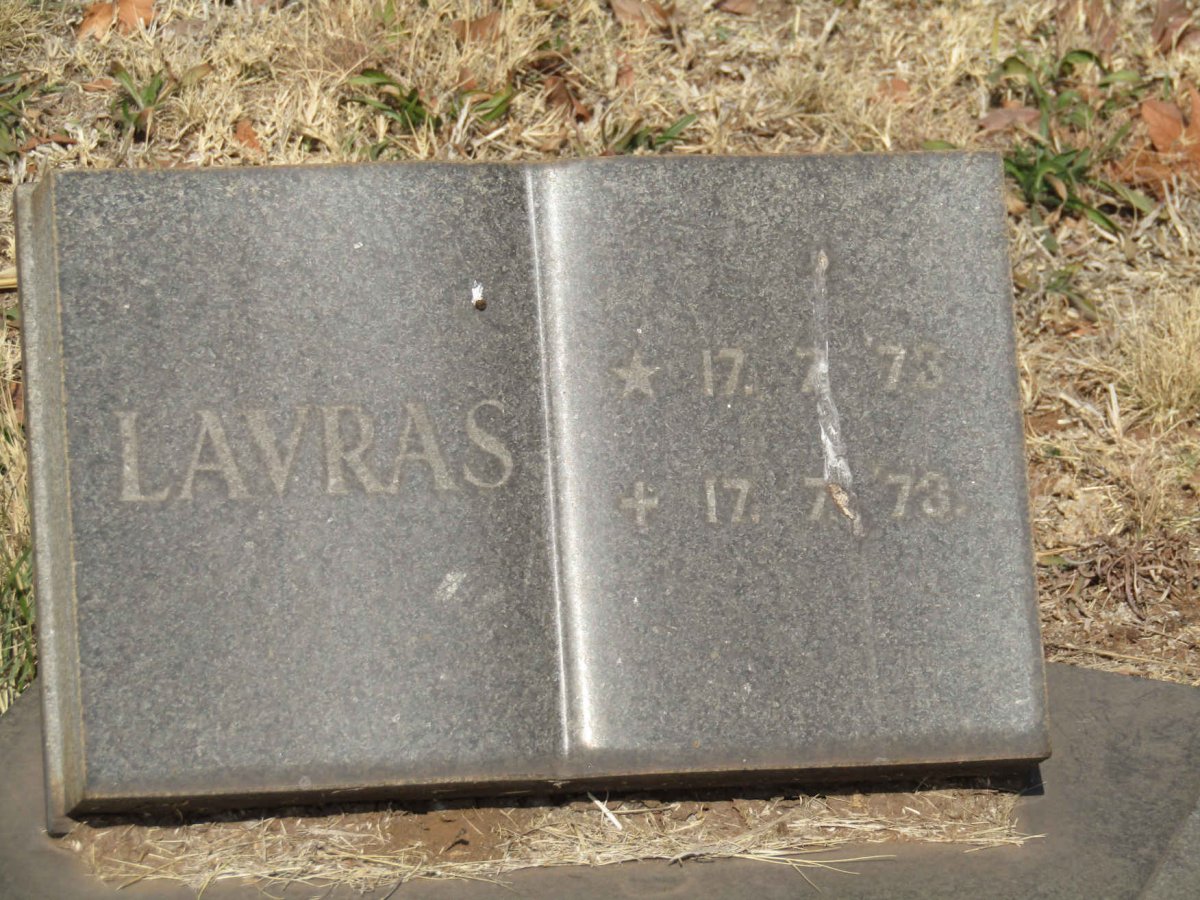 WESTHUIZEN Lavras, v.d. 1973-1973