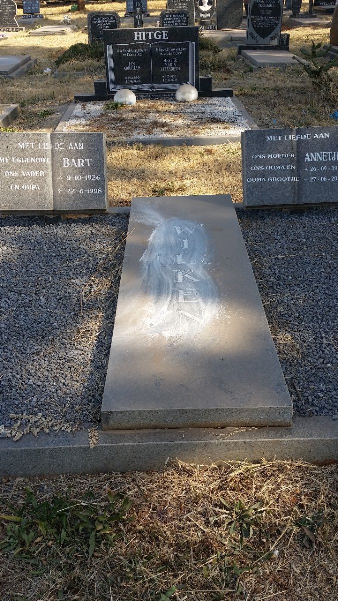 WILKEN Bart 1926-1998 &amp; Annetjie 1927-2017