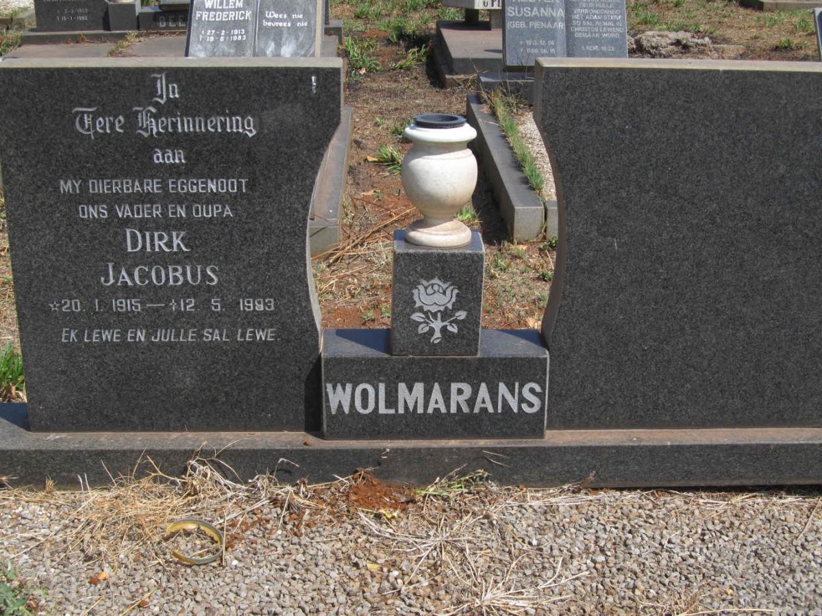 WOLMARANS Dirk Jacobus 1915-1983
