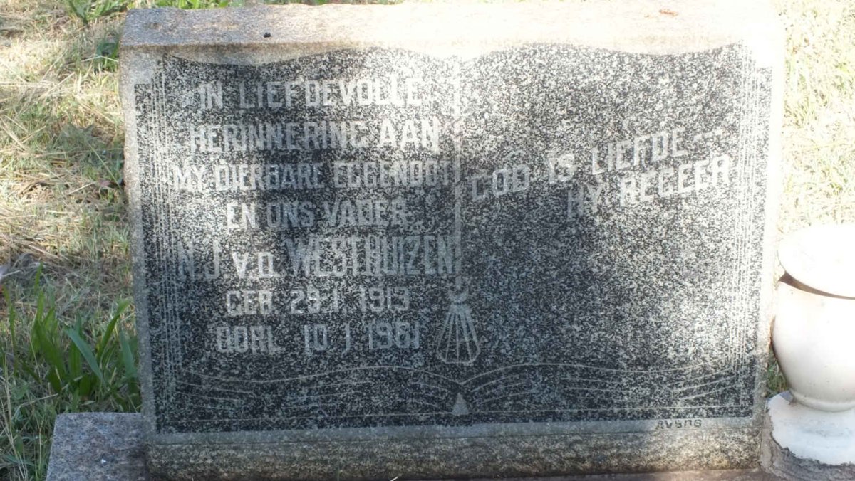WESTHUIZEN N.J., v.d. 1913-1961