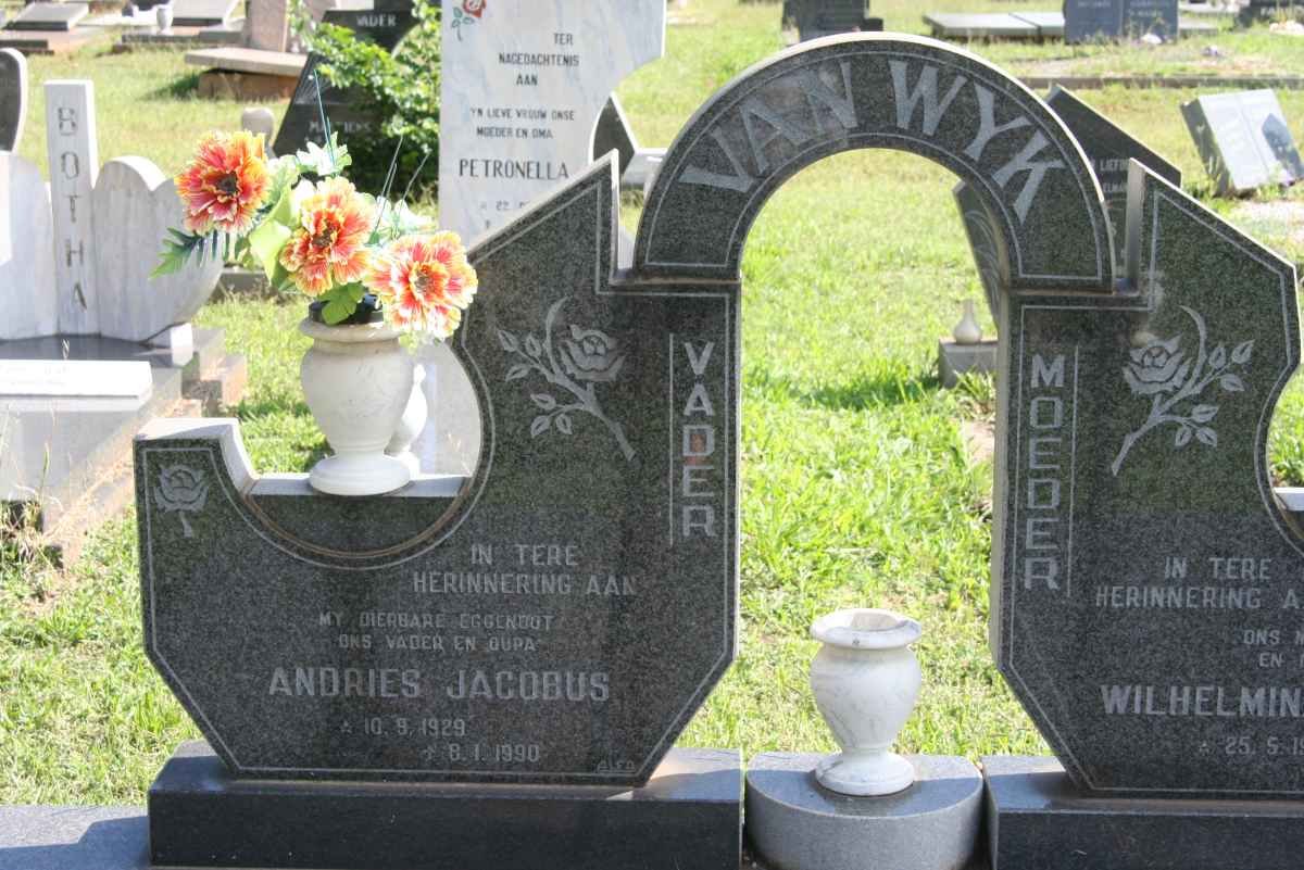 WYK Andries Jacobus, van 1929-1990