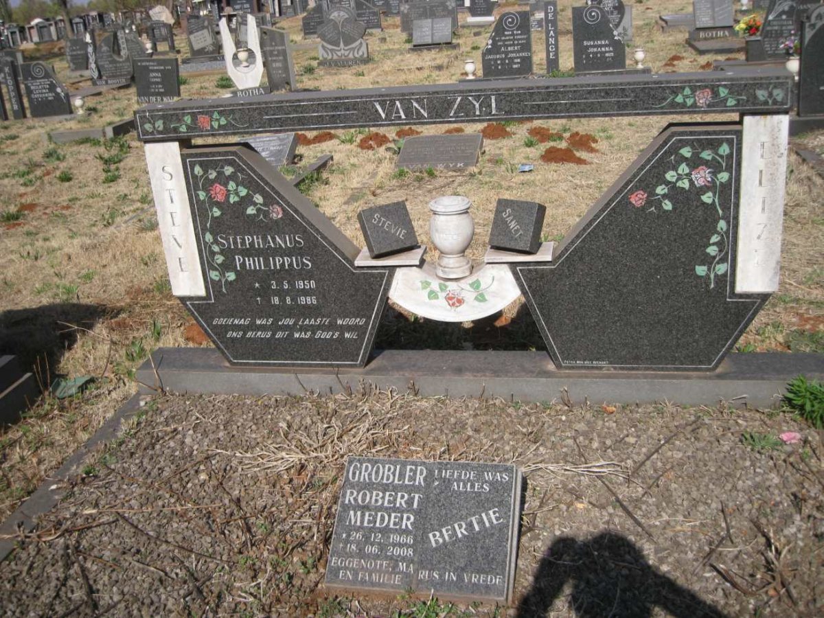 ZYL Stephanus Philippus, van 1950-1986 :: GROBLER Robert Meder 1966-2008