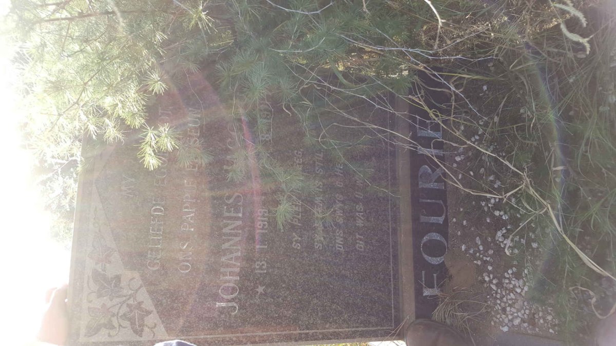 FOURIE Johannes Jacobus 1919-1971