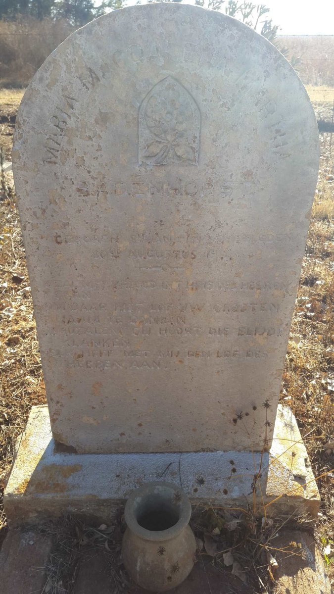 BADENHORST Maria Magdalena Martha 1894-1911